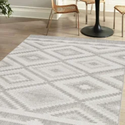 Recycled Diamond Rug - Grey - 160x230cm 9 Recycled Diamond Rug - Grey - 160x230cm -Furniture Series Sale 14015895 1905006088729330