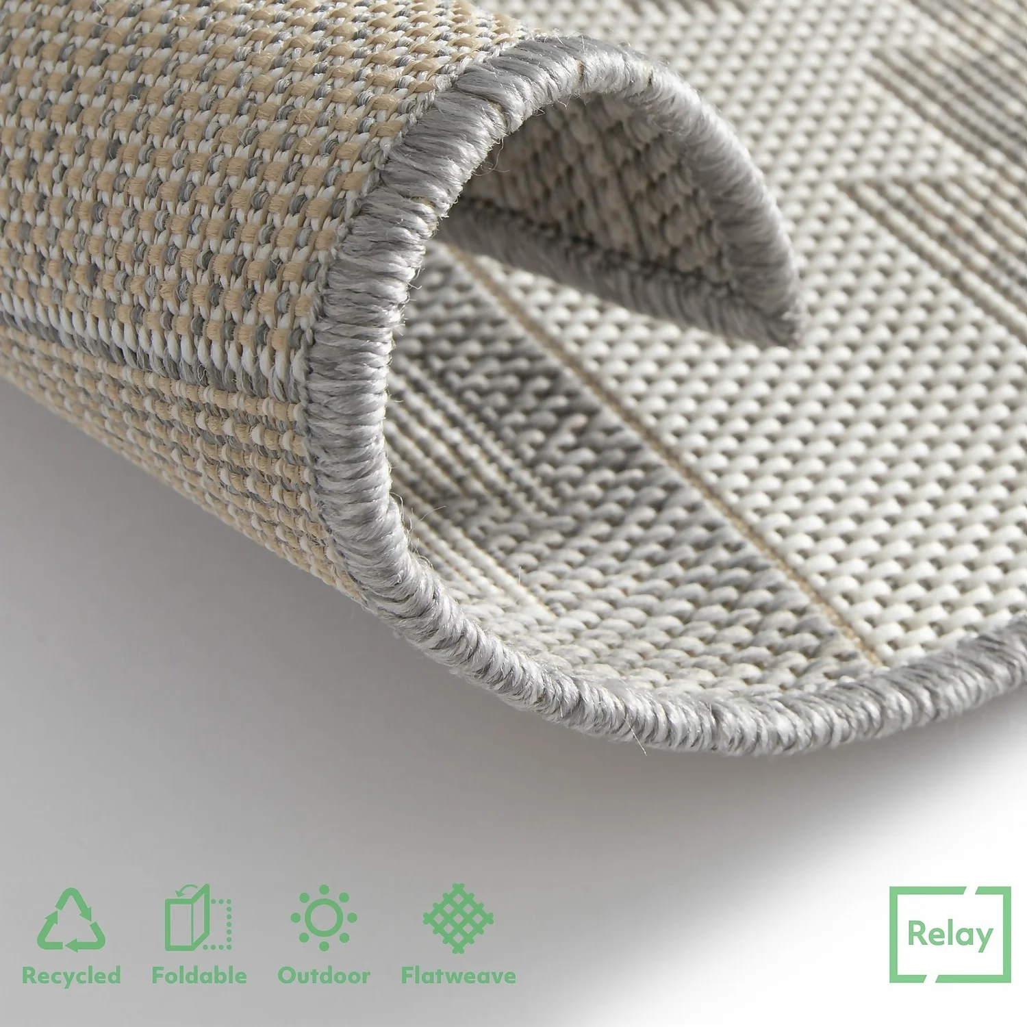 Recycled Diamond Rug - Grey - 160x230cm 7 Recycled Diamond Rug - Grey - 160x230cm - Image 5