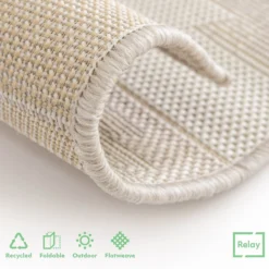 Recycled Diamond Rug - Natural - 200x290cm -Furniture Series Sale 14015900 8905006094377751