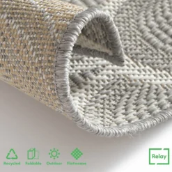 Relay Recycled Indoor/Outdoor Rug - Grey - 200x290cm -Furniture Series Sale 14015914 1165006089642482