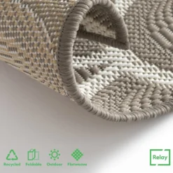 Relay Recycled Indoor/Outdoor Rug - Dark Natural - 120x170cm -Furniture Series Sale 14015916 1505006092073076