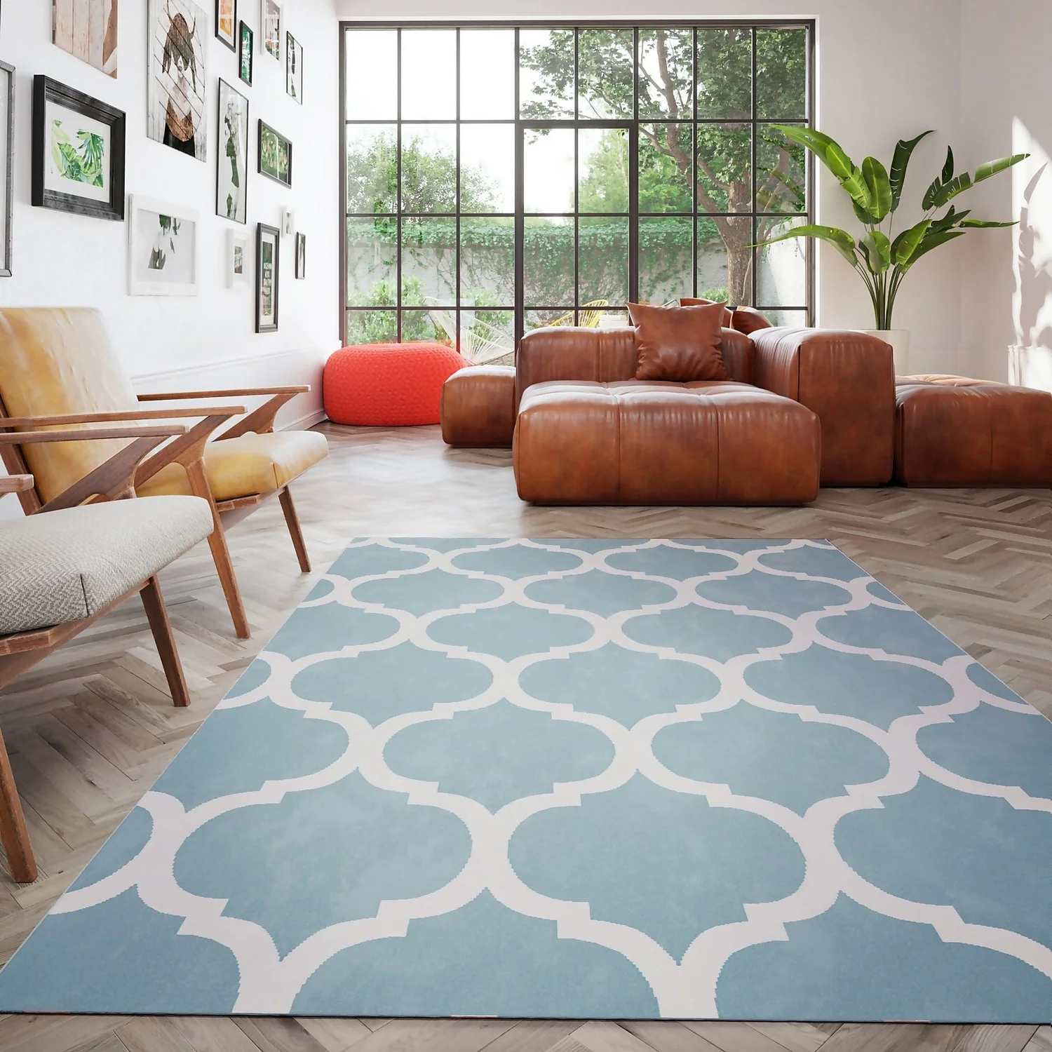Creation Venus Rug - Teal - 160x230cm 4 Creation Venus Rug - Teal - 160x230cm - Image 2