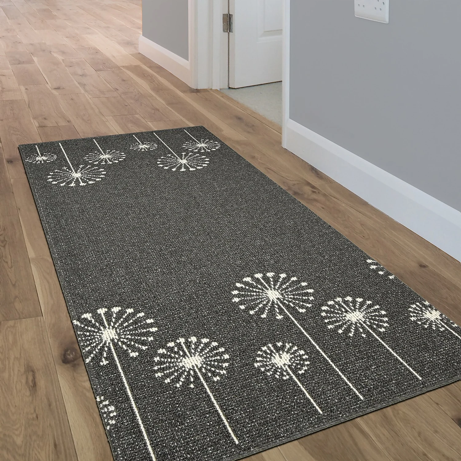 Geneva Washable Runner - Lead & Sugar - 67x180cm 4 Geneva Washable Runner - Lead & Sugar - 67x180cm - Image 2