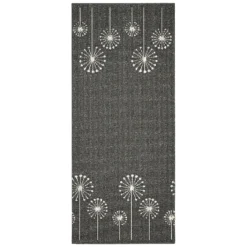Geneva Washable Runner - Lead & Sugar - 67x180cm