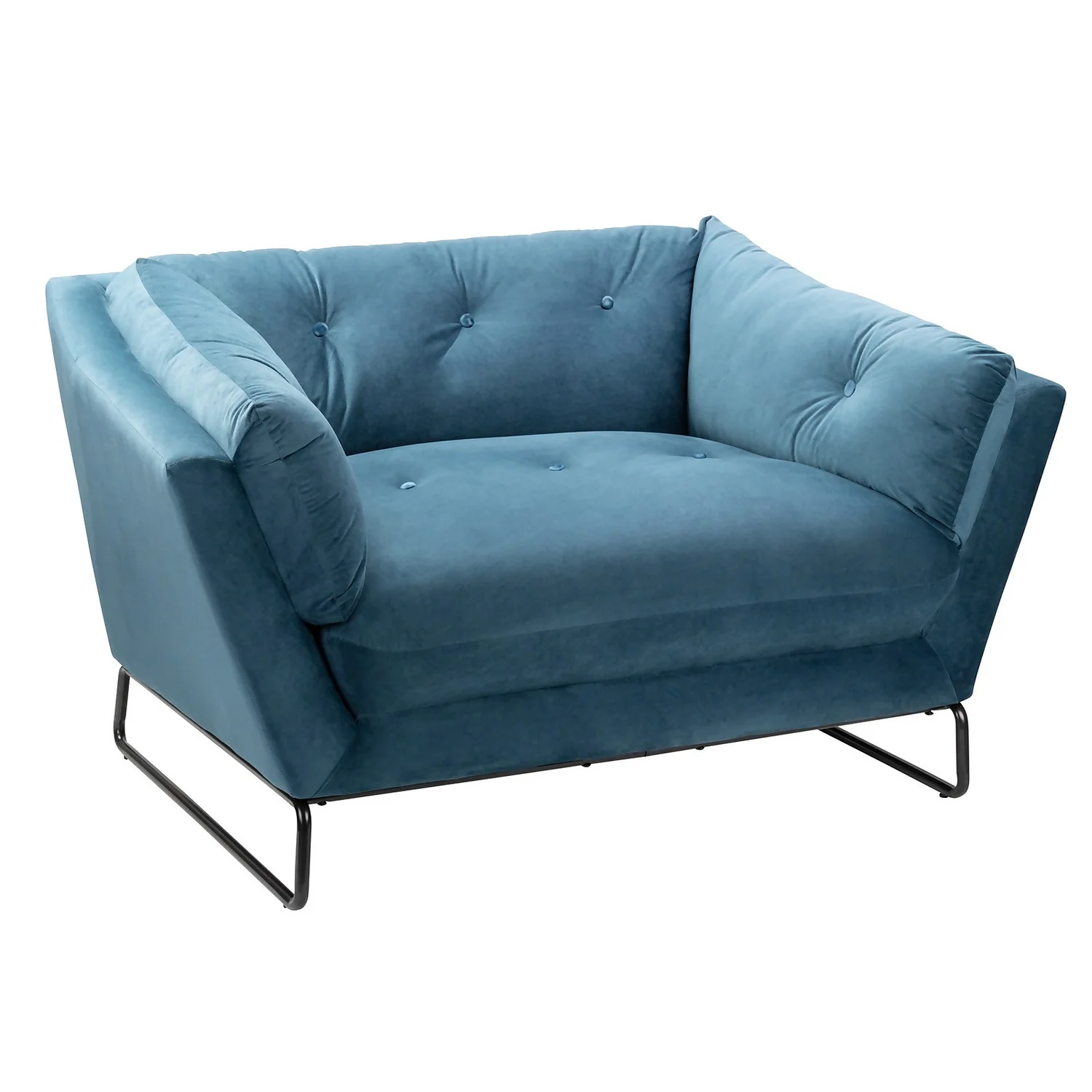 The Snuggler Button Chair - Aegean Blue 3 The Snuggler Button Chair - Aegean Blue