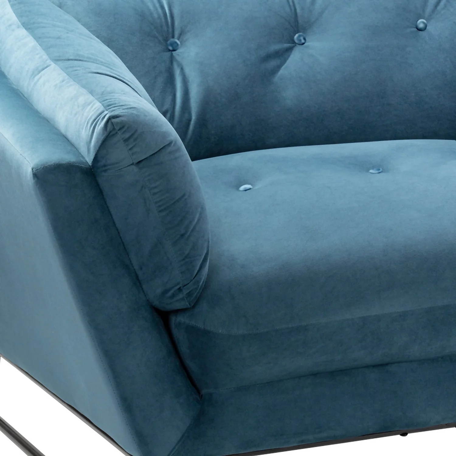 The Snuggler Button Chair - Aegean Blue 7 The Snuggler Button Chair - Aegean Blue - Image 5