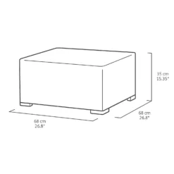 Keter California 4 Seater Outdoor Garden Furniture Lounge Set - Graphite With Grey Cushions 21 Keter California 4 Seater Outdoor Garden Furniture Lounge Set - Graphite With Grey Cushions -Furniture Series Sale 14539591 1085041801941096