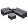 Keter California 5 Seater Outdoor Garden Furniture Lounge Set - Graphite With Grey Cushions 2 Keter California 5 Seater Outdoor Garden Furniture Lounge Set - Graphite With Grey Cushions -Furniture Series Sale 14539595 1235047218227322