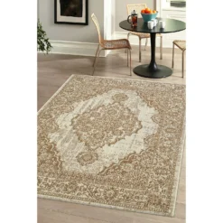Indoor Outdoor Medallion Rug - Natural - 120x170cm -Furniture Series Sale 14758902 6505053509786834