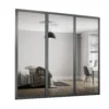 Shaker 3 Door Sliding Wardrobe Kit Mirror With Graphite Frame (W)2136 X (H)2260mm 1 Shaker 3 Door Sliding Wardrobe Kit Mirror With Graphite Frame (W)2136 X (H)2260mm -Furniture Series Sale 14817127 1345059986250716