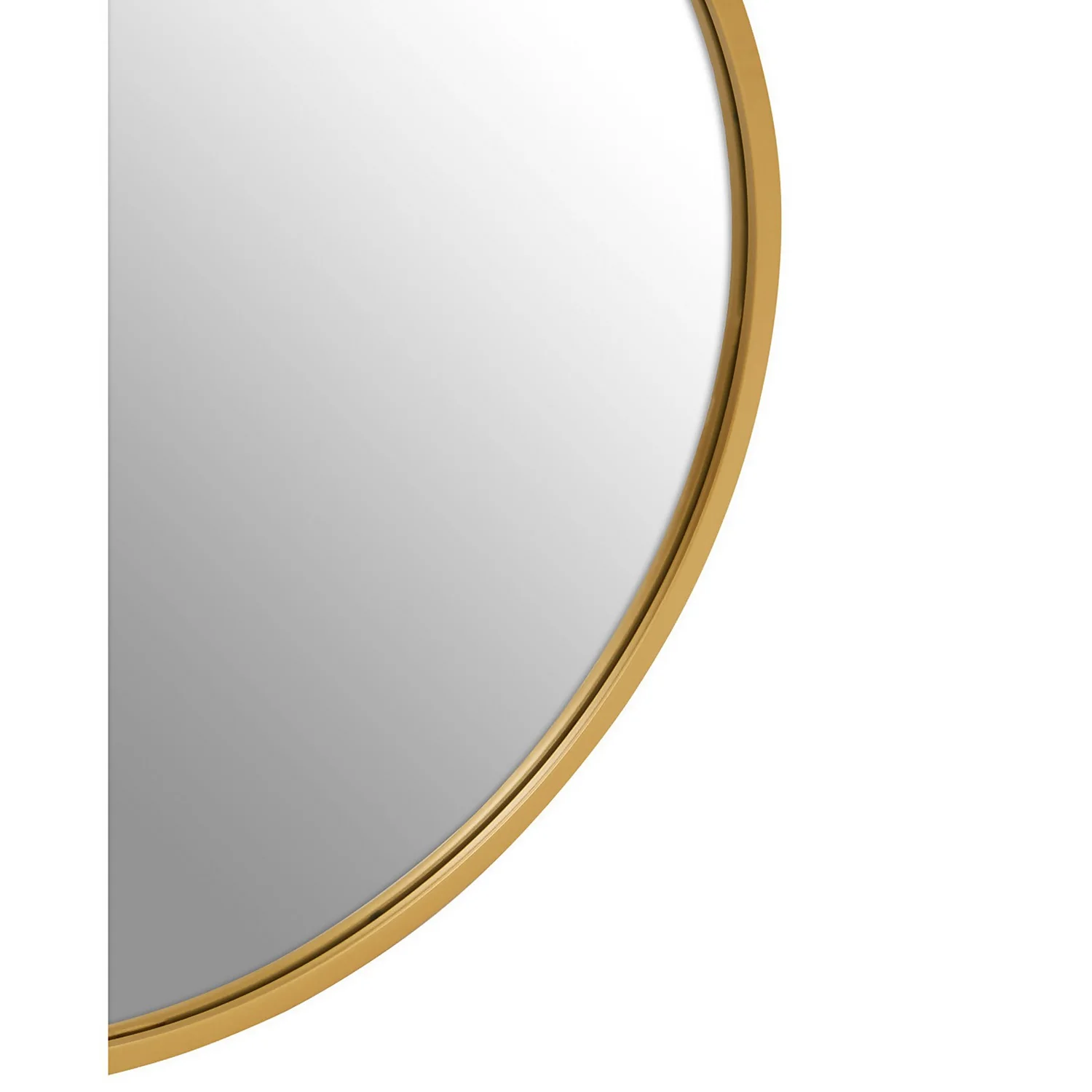 Saska Round Wall Mirror - Gold - 80cm 6 Saska Round Wall Mirror - Gold - 80cm - Image 4