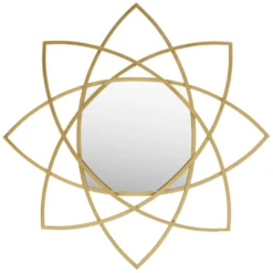 Farran Metal Wall Mirror - Champagne Gold - 91.5cm