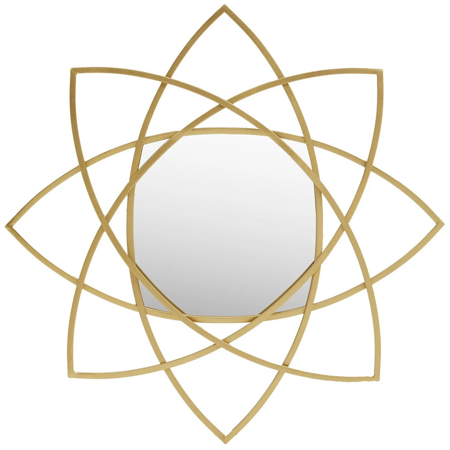 Farran Metal Wall Mirror - Champagne Gold - 91.5cm 3 Farran Metal Wall Mirror - Champagne Gold - 91.5cm