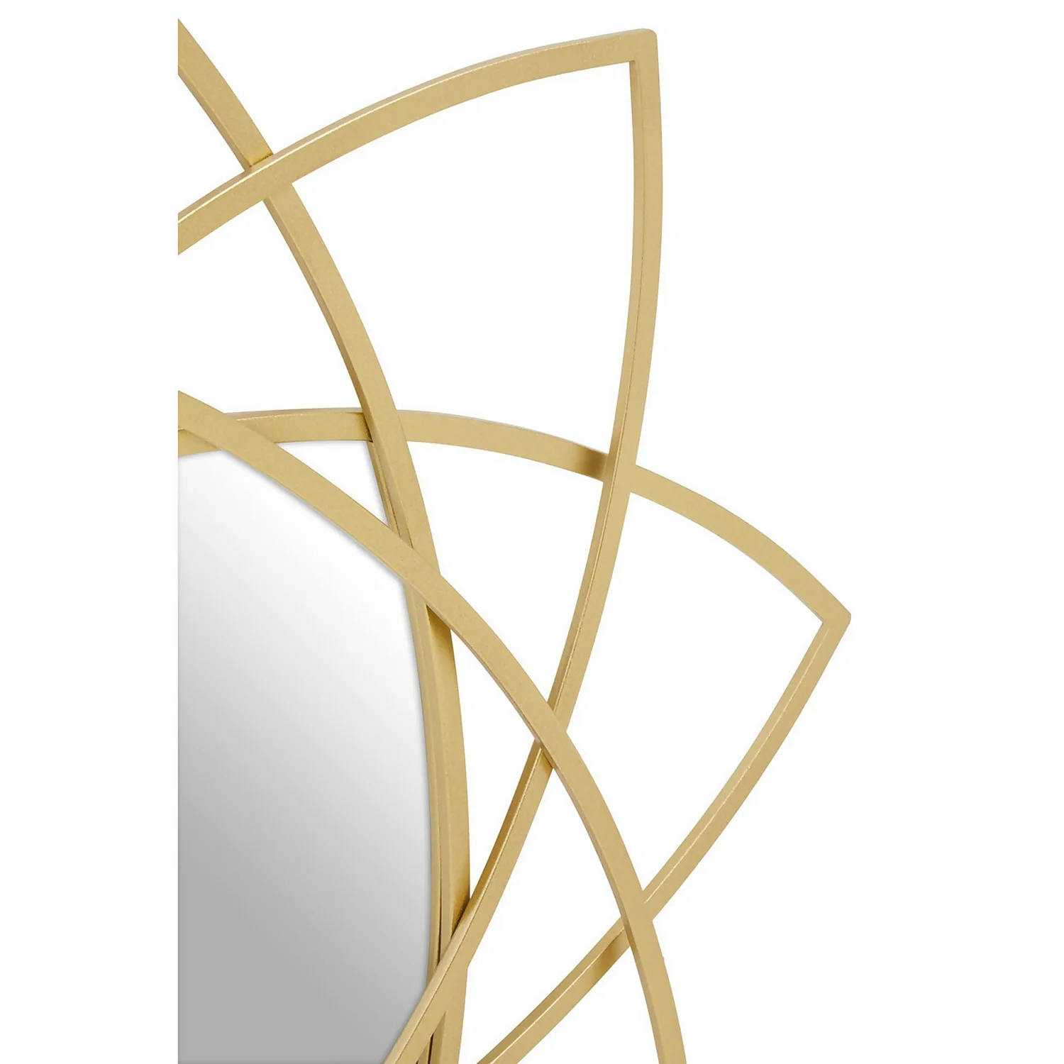 Farran Metal Wall Mirror - Champagne Gold - 91.5cm 8 Farran Metal Wall Mirror - Champagne Gold - 91.5cm - Image 6