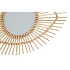 Mataram Eye Shape Rattan Wall Mirror- Natural - 83x56cm -Furniture Series Sale 14820945 8655058974831217