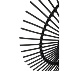 Mataram Round Rattan Wall Mirror - Black - 80cm -Furniture Series Sale 14820952 3145058698861994