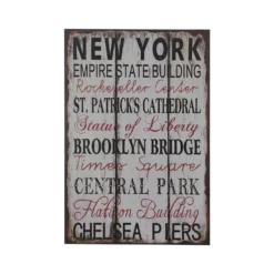 New York Wall Plaque - 25x38cm