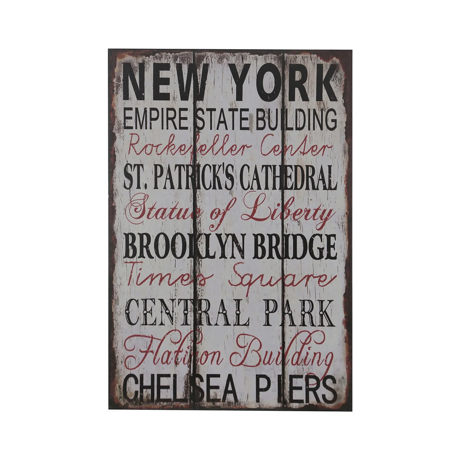 New York Wall Plaque - 25x38cm 3 New York Wall Plaque - 25x38cm