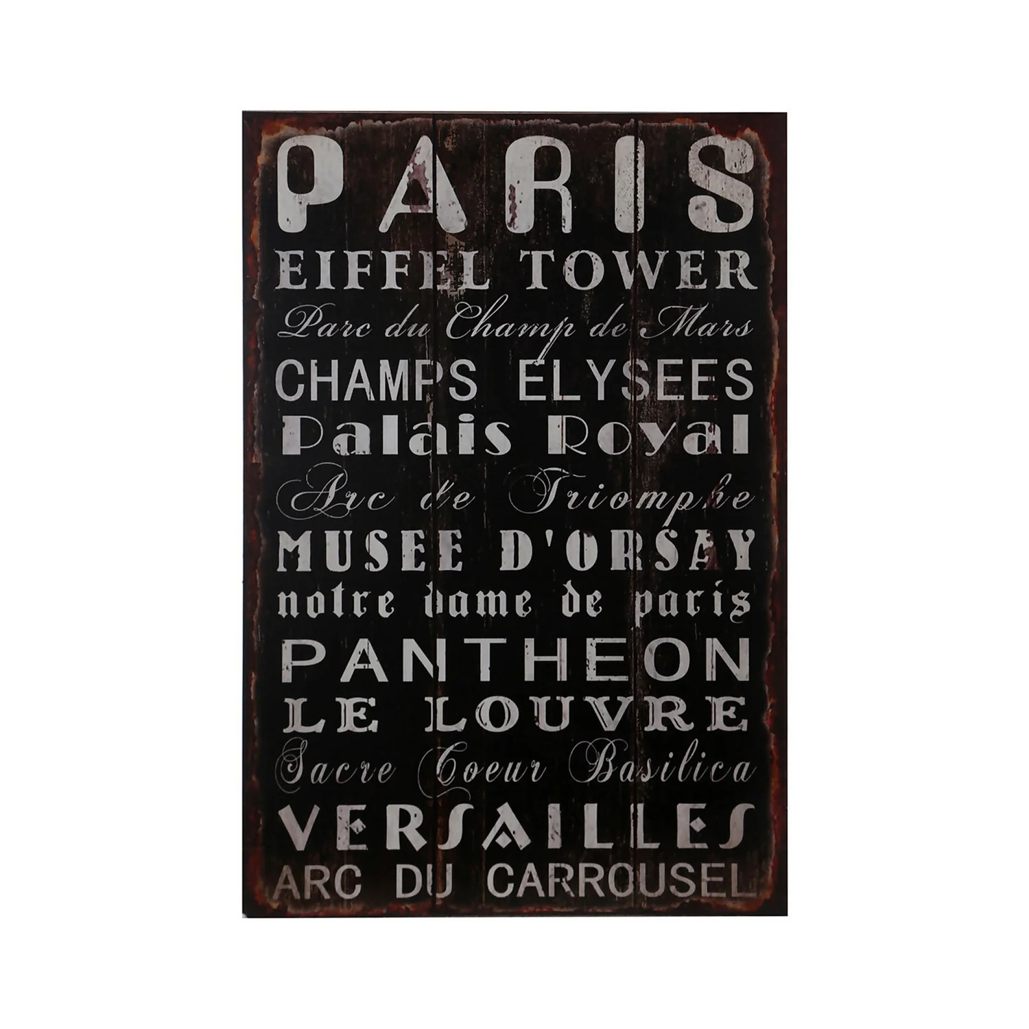 Paris Wall Plaque - 25x38cm 3 Paris Wall Plaque - 25x38cm