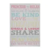Kids Princess Rules Wall Plaque - 20x28cm -Furniture Series Sale 14820980 1445057940450141