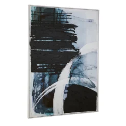 Astratto Wall Art Oil Painting - Blue & Black - 103x143cm 10 Astratto Wall Art Oil Painting - Blue & Black - 103x143cm -Furniture Series Sale 14821009 1295058683370732
