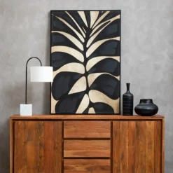 Astratto Canvas Wall Art Oil Painting - Black & Gold - 82.6x122.6cm -Furniture Series Sale 14821014 8965058393431328