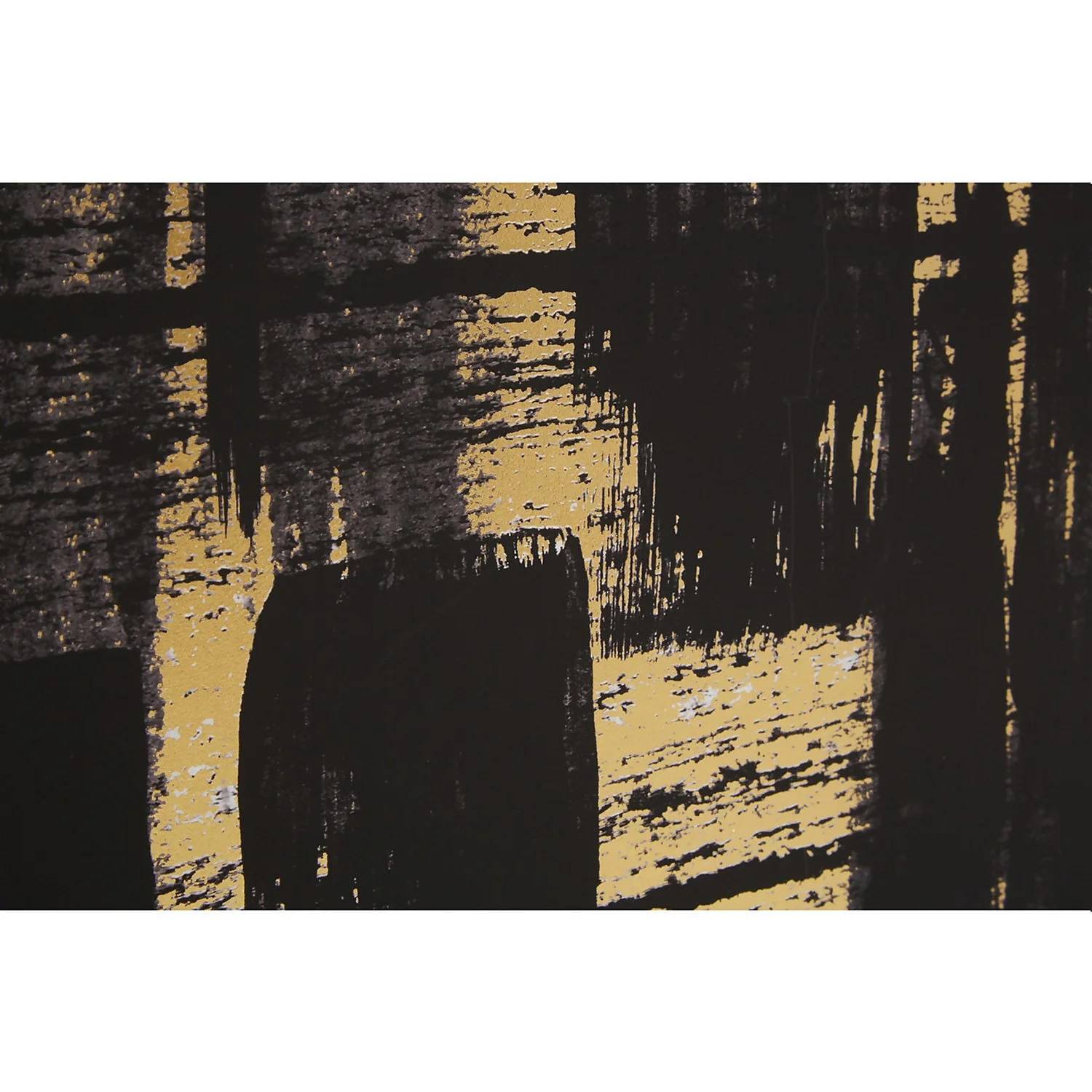 Astratto Canvas Wall Art - Black, White & Gold - 102.6x102.6cm 7 Astratto Canvas Wall Art - Black, White & Gold - 102.6x102.6cm - Image 5