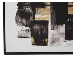 Astratto Canvas Wall Art - Black, White & Gold - 102.6x102.6cm 11 Astratto Canvas Wall Art - Black, White & Gold - 102.6x102.6cm -Furniture Series Sale 14821024 8995057939422515