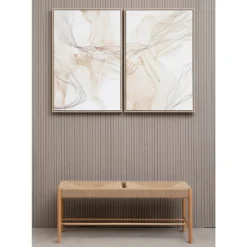 Astratto Set Of 2 Scribble Design Wall Art - Natural - 63x93cm -Furniture Series Sale 14821054 1105057938505556